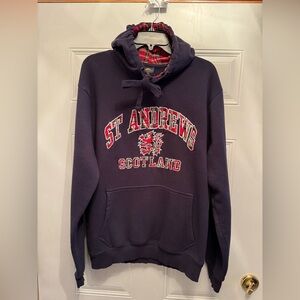 St Andrew’s Lion Scotland Hoodie women’s Navy Blue size XL